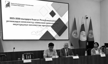 Өнүктүрүү саясат институту КР Экономика жана коммерция министрлигине комплекстүү өнүктүрүүнүн мамлекеттик программасынын өзгөчөлүктөрүн жана милдеттерин жеринде түшүндүрүүгө жардам берди